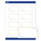 Avery Printable Rectangle Cards with Sure Feed Technology, Green Florals with Gold Dots Design, 2" x 3.5", Matte White Cards, Laser/Inkjet, 80 Total, Great for Business Cards
